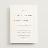 "A Thousand Years" - Wedding Invitations in Classic White by Design Lotus - Front