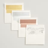 "A Thousand Years" - Wedding Invitations in Classic White by Design Lotus - Envelope Liner Options