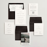 "A Thousand Years" - Wedding Invitations in Classic White by Design Lotus - Invitation Suite