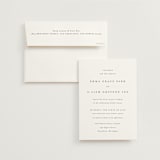 "A Thousand Years" - Wedding Invitations in Classic White by Design Lotus - Invitation with Envelope