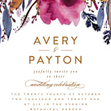 "Fall romance" - Wedding Invitations in Jewelled by Creo Study - Close-Up
