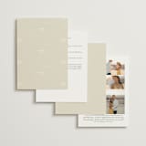 "Sense and Sensibility" - Wedding Invitations in Cloud by Design Lotus - Back of Card Options