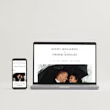 "Story Line" - Wedding Invitations in Snow by Kimberly FitzSimons - FREE Wedding Website