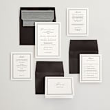 "Story Line" - Wedding Invitations in Snow by Kimberly FitzSimons - Invitation Suite