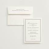 "Story Line" - Wedding Invitations in Snow by Kimberly FitzSimons - Invitation with Envelope