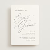 "Scripted Names" - Wedding Invitations in Pearl by Hooray Creative - Front