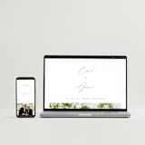 "Scripted Names" - Wedding Invitations in Pearl by Hooray Creative - FREE Wedding Website