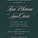 "Palm Layers" - Wedding Invitations in Palm Frond by Jill Means - Close-Up