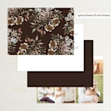 "Side Column" - Wedding Invitations in Leather by Alethea and Ruth - Back of Card