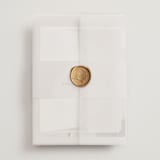 "the arch" - Wedding Invitations in Stone by Elly - Assembled with Vellum Wrap and Wax Seal