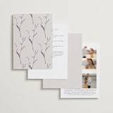 "Sonnet" - Wedding Invitations in Almond by Petra Kern - Back of Card Options