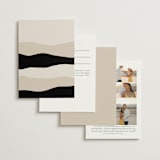 "Modernline" - Wedding Invitations in Cotton by April Astudillo - Back of Card Options