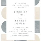 "Abstract Shapes" - Wedding Invitations in Vineyard by Paden Gillette - Close-Up