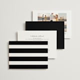 "Modern Classic Names" - Wedding Invitations in Onyx by Emily Betts - Back of Card Options