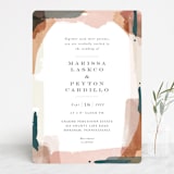 "Overlapping" - Wedding Invitations in Blush by Jennifer Wick - Front