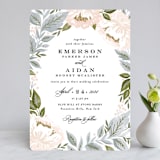 "Peony Floral Frame" - Wedding Invitations in Cornflower by Alethea and Ruth - Front