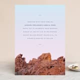 "Desert Rocks" - Wedding Invitations in Sunset by Owl and Toad - Front