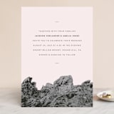 "Desert Rocks" - Wedding Invitations in Blush by Owl and Toad - Front