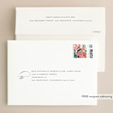 "Painted Laurel" - Wedding Invitations in Peach by Lori Wemple - FREE Recipient Addressing