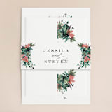 "Painted Laurel" - Wedding Invitations in Peach by Lori Wemple - Assembled