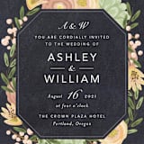 "botanica" - Wedding Invitations in Midnight by Griffinbell Paper Co. - Close-Up