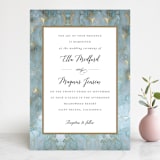 "Something Blue" - Wedding Invitations in Aqua by Benita Crandall - Front