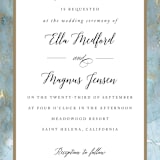 "Something Blue" - Wedding Invitations in Aqua by Benita Crandall - Close-Up