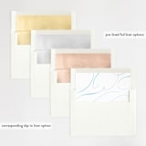 "Something Blue" - Wedding Invitations in Aqua by Benita Crandall - Envelope Liner Options
