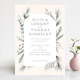 "Winterelle" - Wedding Invitations in Cornflower by Petra Kern - Front