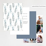 "Winterelle" - Wedding Invitations in Cornflower by Petra Kern - Back of Card