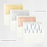 "Winterelle" - Wedding Invitations in Cornflower by Petra Kern - Envelope Liner Options