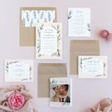 "Winterelle" - Wedding Invitations in Cornflower by Petra Kern - Invitation Suite