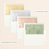 "Botanical Ring" - Wedding Invitations in Ivory by Susan Moyal - Envelope Liner Options