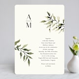 "Rural Romance" - Wedding Invitations in Leaf by Chris Griffith - Front