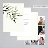 "Rural Romance" - Wedding Invitations in Leaf by Chris Griffith - Back of Card