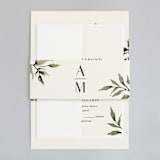 "Rural Romance" - Wedding Invitations in Leaf by Chris Griffith - Assembled