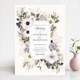 "Spring Botanicals" - Wedding Invitations in Lilac by Susan Moyal - Front