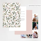 "Spring Botanicals" - Wedding Invitations in Blush by Susan Moyal - Back of Card