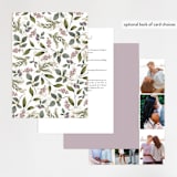 "Spring Botanicals" - Wedding Invitations in Lilac by Susan Moyal - Back of Card