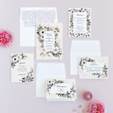"Spring Botanicals" - Wedding Invitations in Lilac by Susan Moyal - Invitation Suite