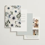"Nantucket Romance" - Wedding Invitations in Marine by Chris Griffith - Back of Card Options