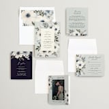 "Nantucket Romance" - Wedding Invitations in Marine by Chris Griffith - Invitation Suite