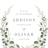 "garden path" - Wedding Invitations in Ivory by Kristie Kern - Close-Up