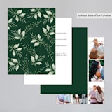 "Nature's Crest" - Wedding Invitations in Forest by Paper Sun Studio - Back of Card