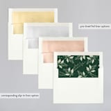 "Nature's Crest" - Wedding Invitations in Forest by Paper Sun Studio - Envelope Liner Options