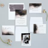 "Enchantment" - Wedding Invitations in Smoke by iamtanya - Invitation Suite