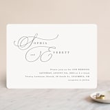 "Flowing Initials" - Wedding Invitations in Ivory by Hooray Creative - Front