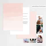 "Soft Florals" - Wedding Invitations in Coral Wash by Leah Bisch - Back of Card