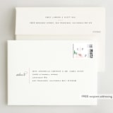 "Soft Florals" - Wedding Invitations in Coral Wash by Leah Bisch - FREE Recipient Addressing