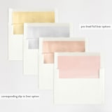 "Soft Florals" - Wedding Invitations in Coral Wash by Leah Bisch - Envelope Liner Options